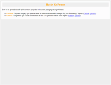 Tablet Screenshot of hacks.gopymes.pe
